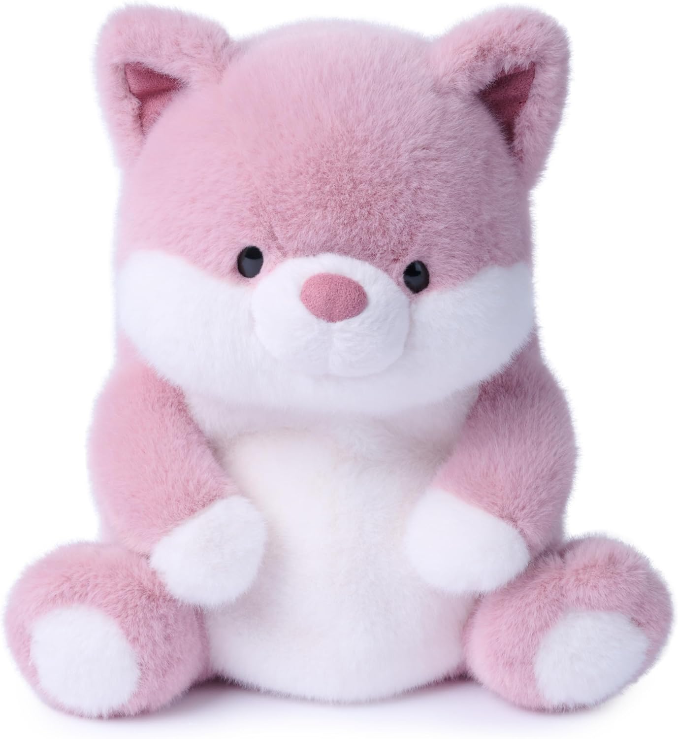 GUND Plumpkins Cat Plush Toy, Premium Kitten Stuffed Animal, Sensory Toy for Ages 0 and Up, Pink, 8”