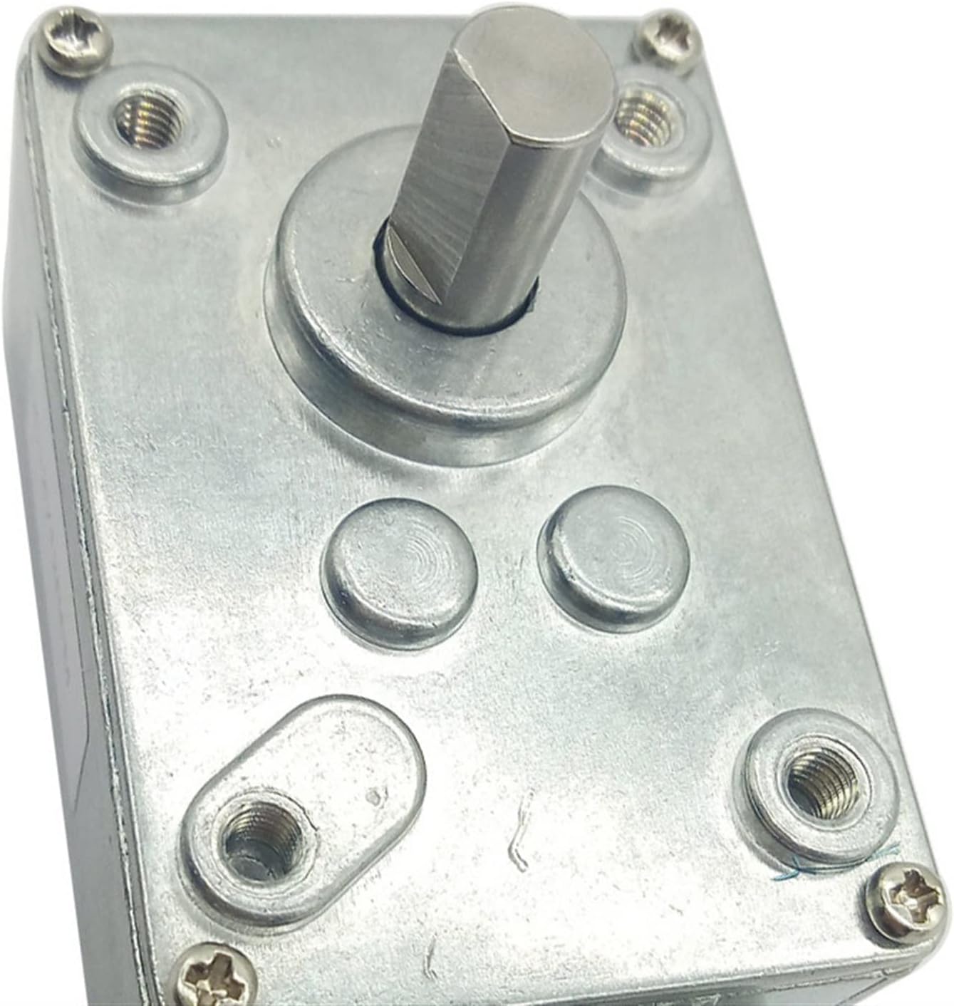 Speed Box 17/31 / 50/100 / 290/505 Gearbox, Function Use for DC Worm Geared Motor, Metal Worm Gearbox with Forward and Reverse Rotation Reducer Gearhead (Size : 50 : 1)