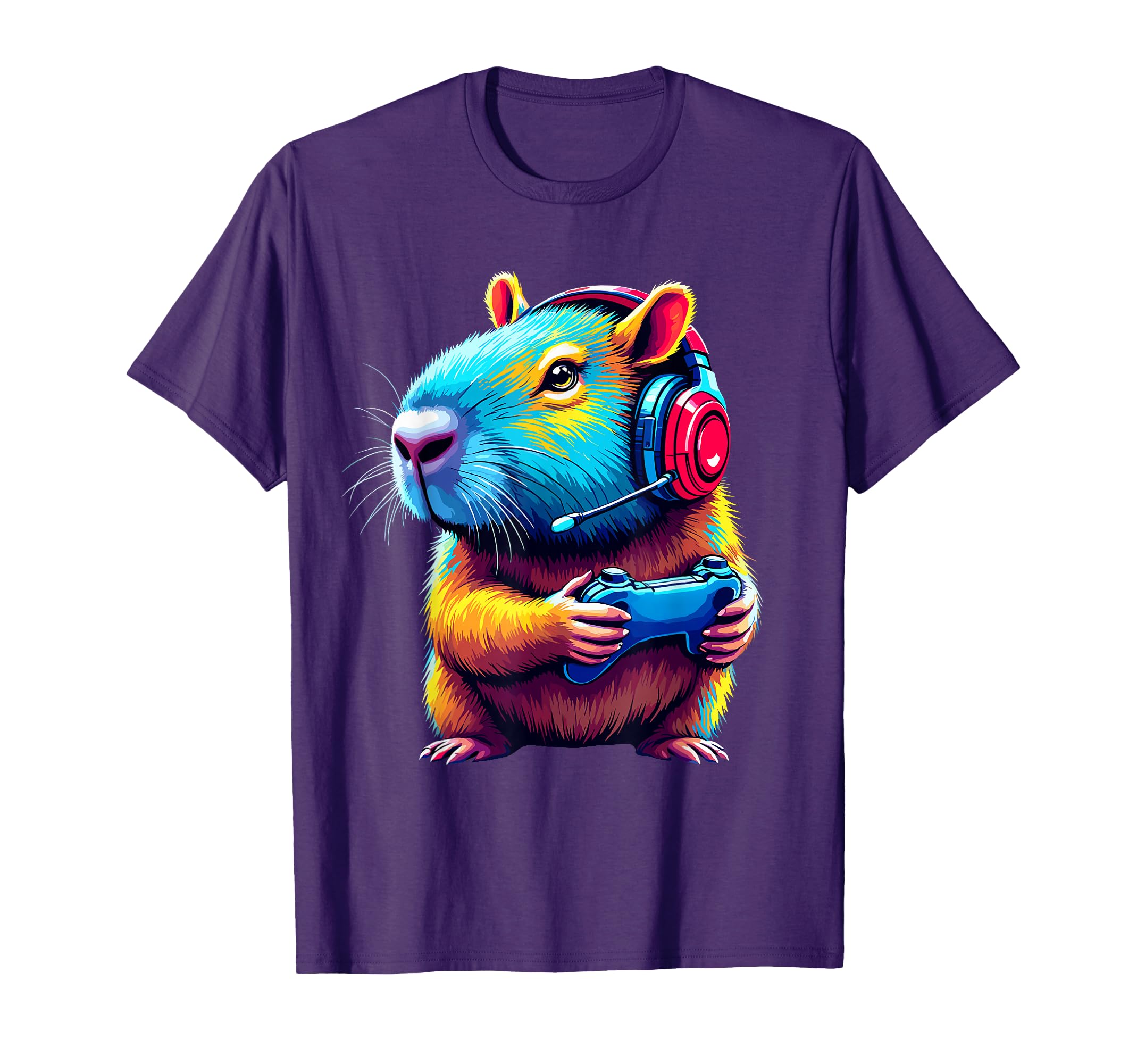 Capybara Gamer Funny Video Games Capybara T-Shirt