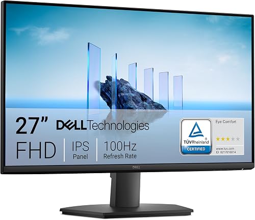 Dell 27 Monitor - SE2725HM, Full HD (1920x1080), 100Hz, IPS, 5ms, VESA (100x100mm), HDMI, VGA, 3 Year Warranty, Black