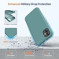 Vista 470 de Miracase Funda diseñada para iPhone 13 Pro Max con protector de pantalla, [forro de microfibra suave antiarañazos], funda protectora de silicona