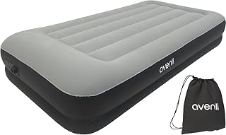 AVENLI Colchón Hinchable autohinchable Twin-Size 191x99x36 cm, 1 Persona, I-Beam, autohinchable, hasta 150 kg, Gris, Camping Cama supletoria Exterior – colchón Hinchable para 1 Persona