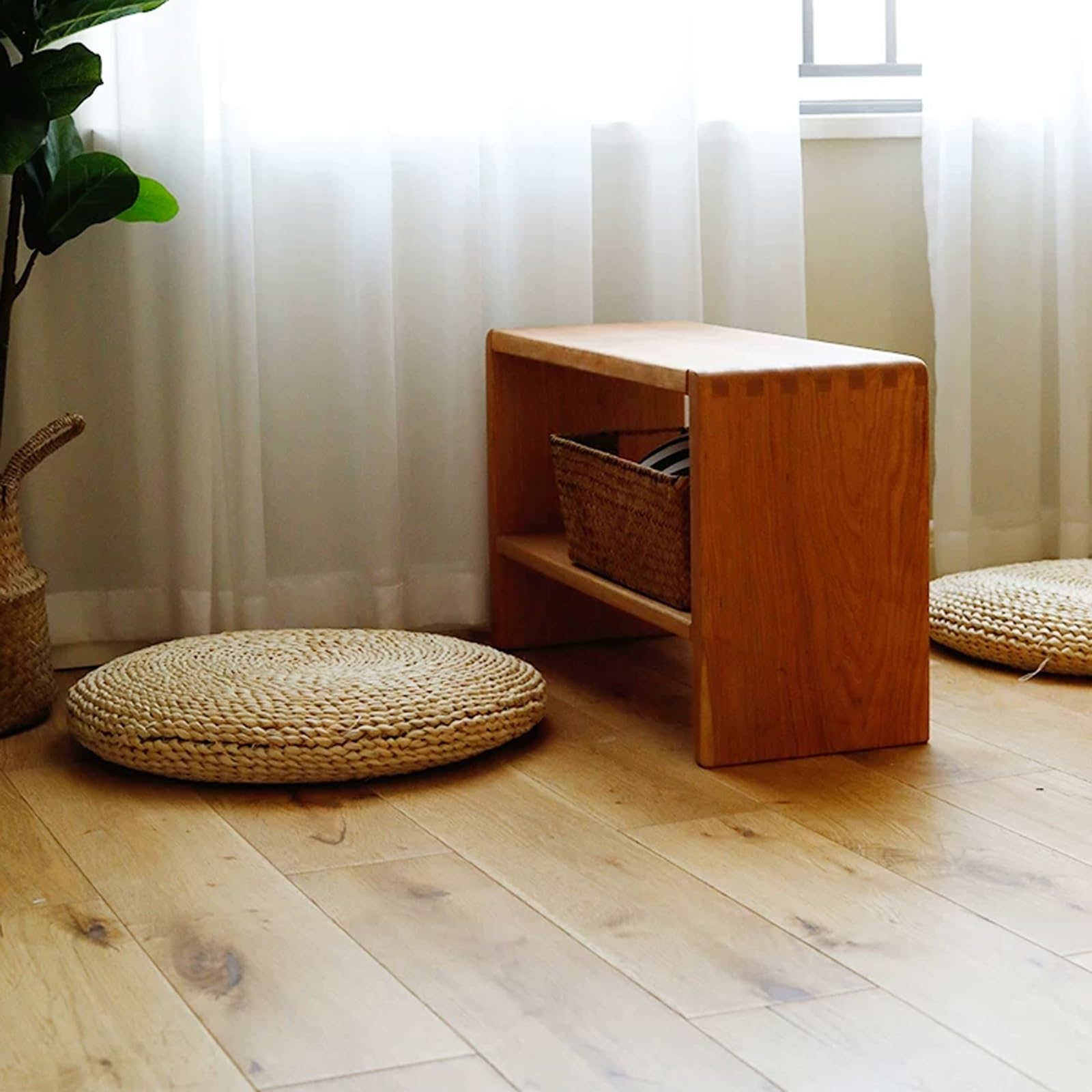 Banc Entree Chaussures en Bois Massif avec Rangement Banc Range Chaussures
