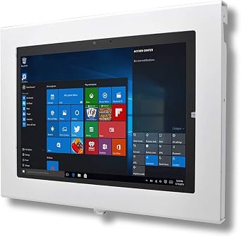 Locking Anti-Theft Metal Case for Samsung Galaxy TAB S10 FE+ 13.1 Tablet for Kiosk, POS, Store, Show Display, Time Clock TAB S10 FE+, White