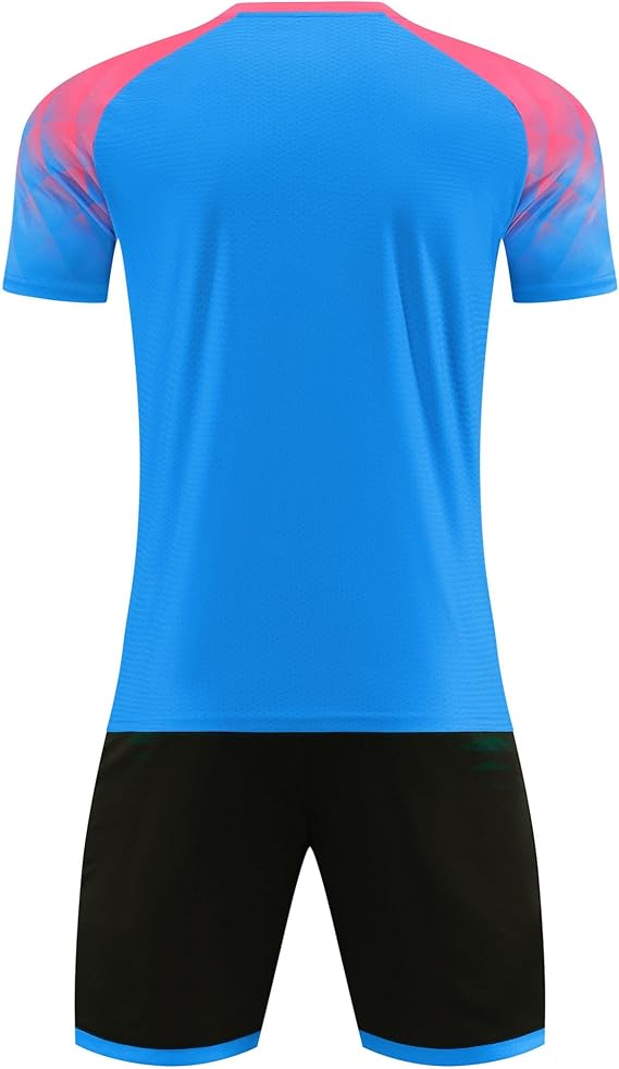 M2C Kids Soccer Jersey Set Training Team Uniform Shirt and Shorts