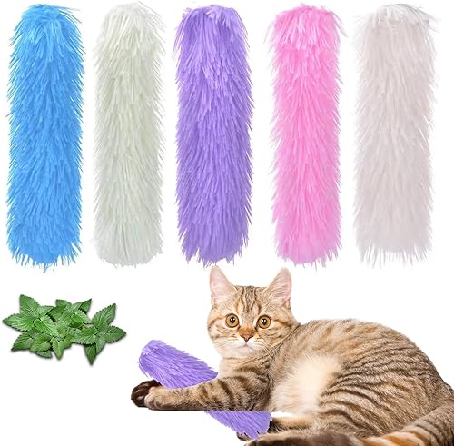 5 juguetes de hierba gatera juguetes interactivos para gatos juguetes de hierba gatera para gatos de interior juguetes masticables resistentes a