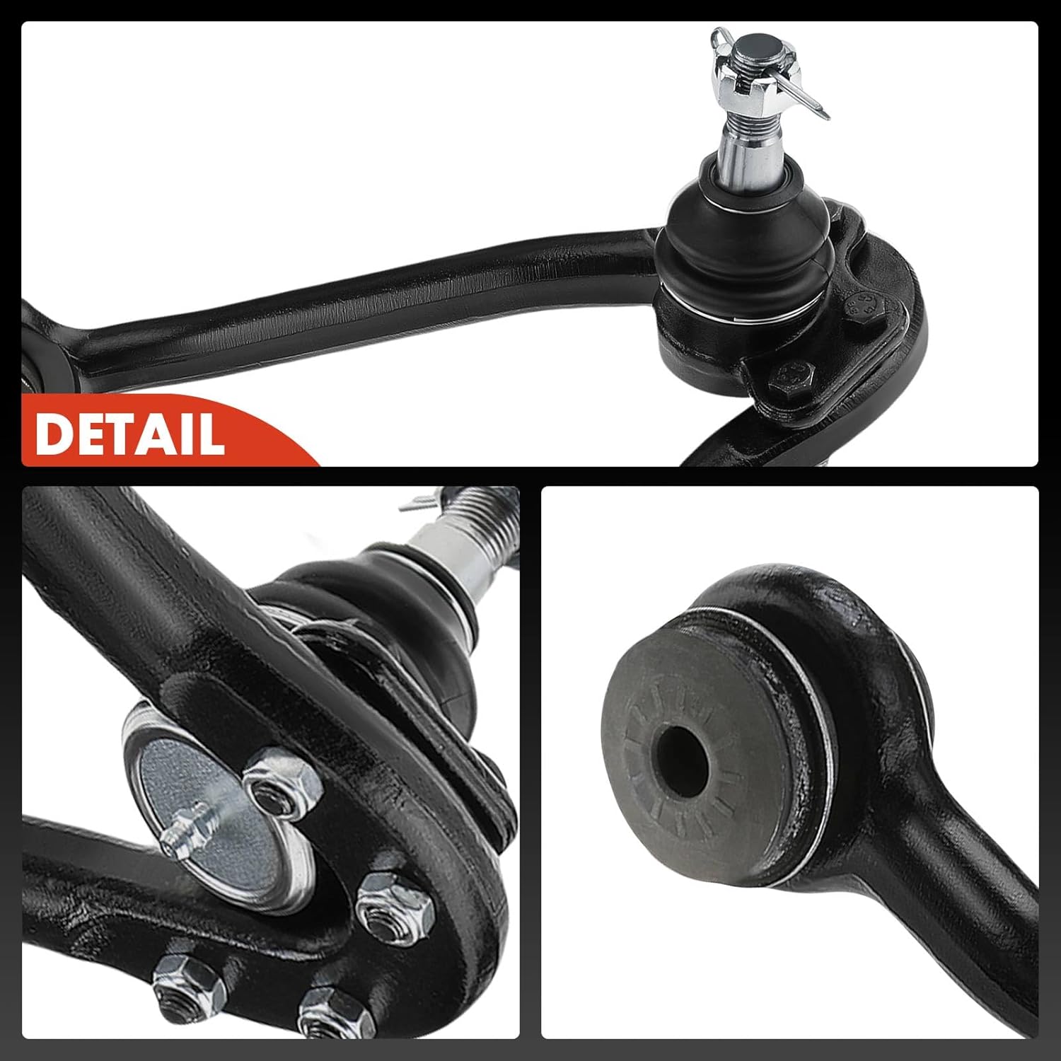 A-Premium 2 x Front Upper Control Arm, with Ball Joint & Bushing, Compatible with Chevrolet & GMC - 1989-2002 - C2500, C3500, C1500 Suburban, C2500 Suburban, Express 2500/3500, Savana 2500/3500