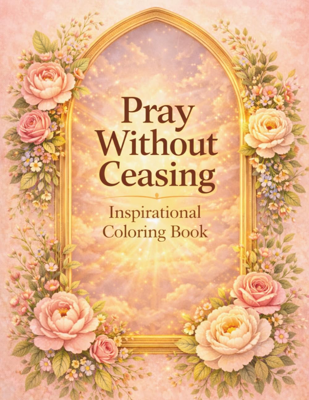 Pray Without Ceasing Inspirational Coloring Book