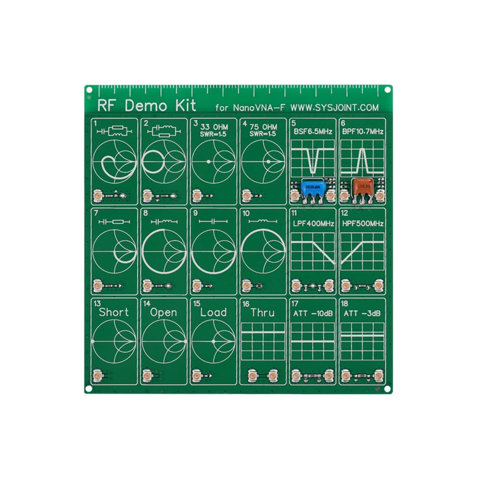 Analizador de espectro, Analizador de antenas red vectores 3GHz con parámetros S pantalla táctil 4.3 pulgadas, duplexer, relación onda pie voltaje, fase, retraso(Kit1)