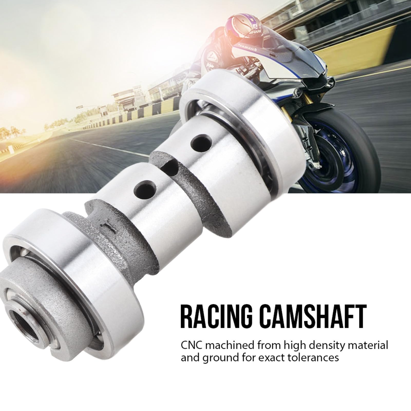 Arbre à Cames de Course de Moto Remplacement Accessoire de Moteur Solide en Métal Pratique Résistant à L'Usure pour YBR 125 150 pour Réparation