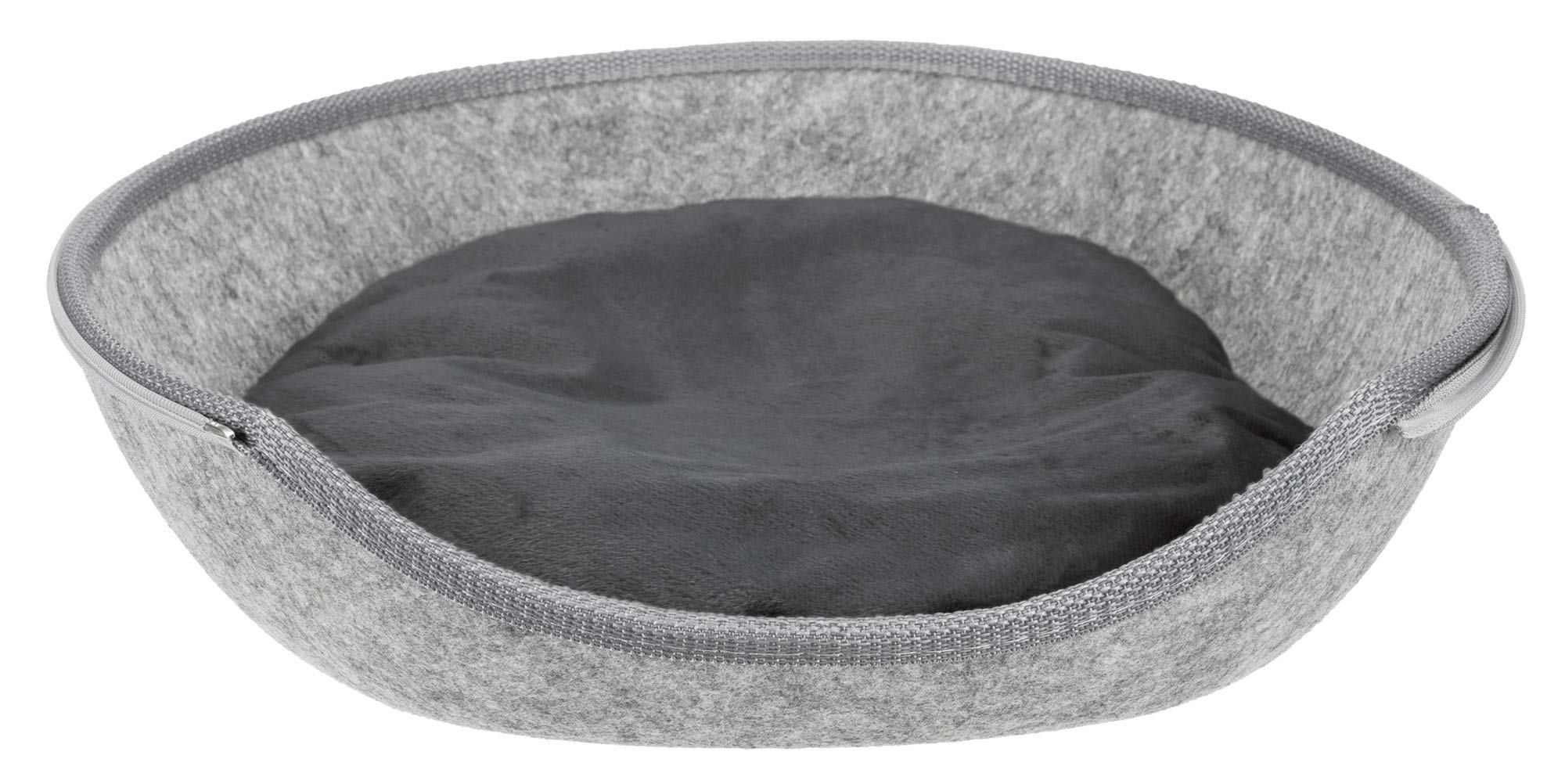 Trixie 36316 Luna przytulanka jaskinia, filc, 40 × 24 × 46 cm, jasnoszary