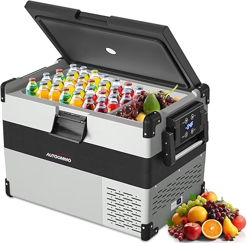 Miniatura 1 de AUTOOMMO Refrigerador de 12 voltios, refrigerador de auto de 44 cuartos (-4  50 ), refrigerador portátil con adaptador de CA de 1224 V CC 100240 V