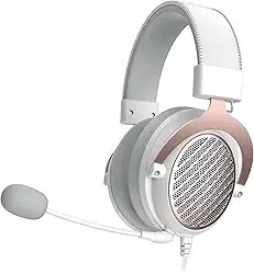 Headset Gamer Redragon Luna Lunar White Open Back H540W