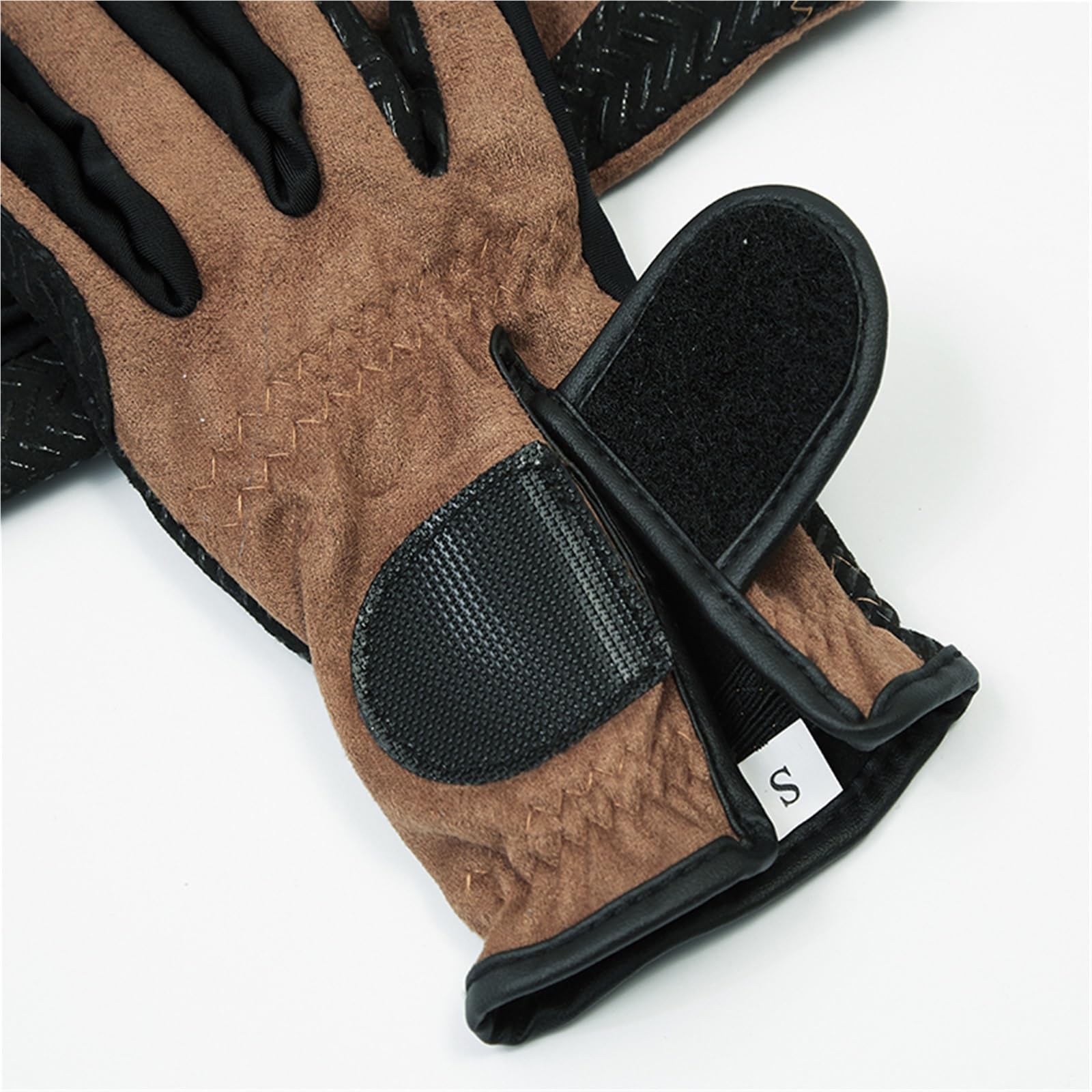 Guanti da Equitazione Guanti da Equitazione Uomo Donna Unisex Traspirante Equitazione Equitazione Sport all'Aria Aperta Attrezzatura Accessoria for Le Mani per L'Equitazione(Brown,S)