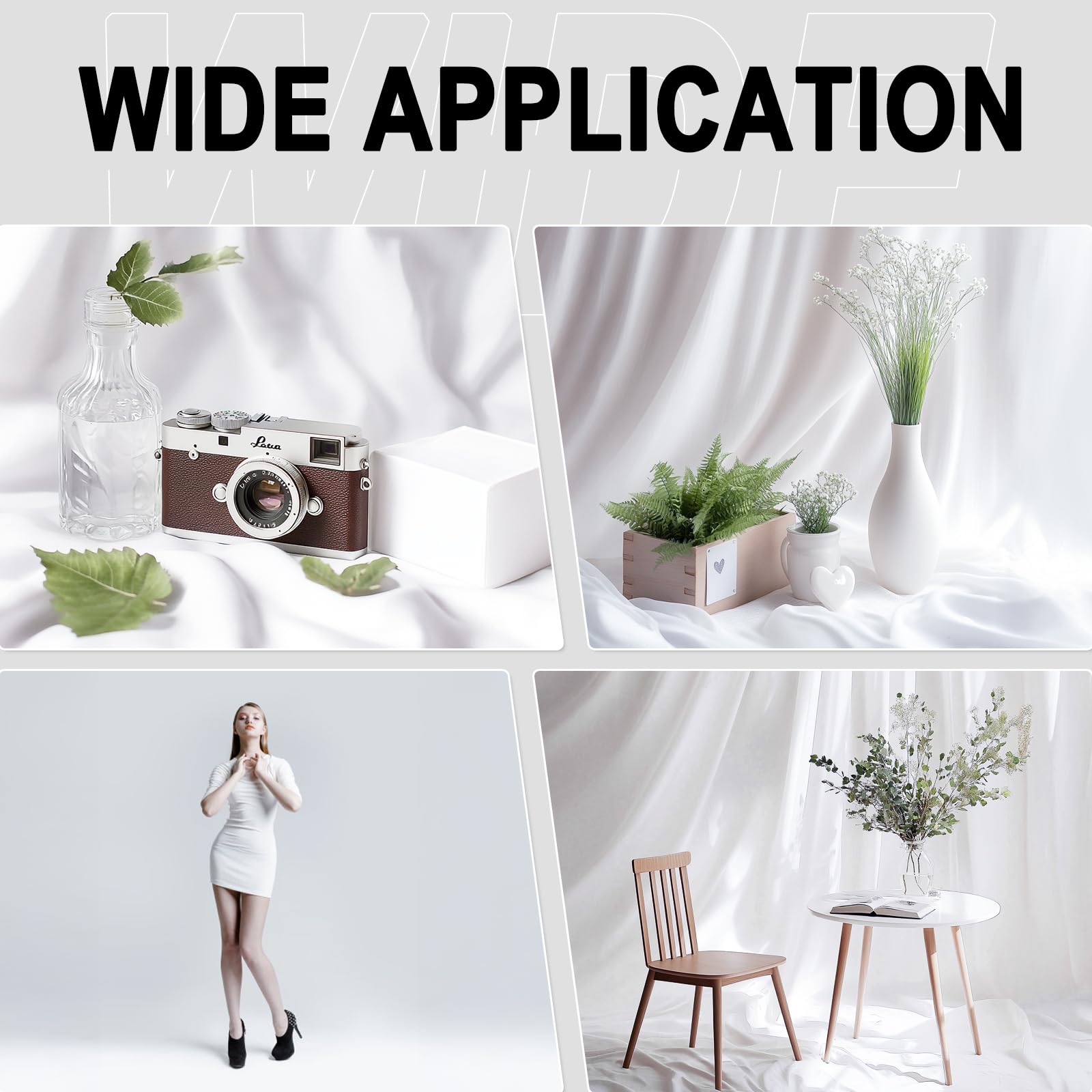 GFCC 8FTx10FT White Backdrop Background for Photography Photoshoot — Amazon image 8