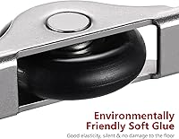 Vista 5 de 4pcs Barn Door Kit Barn Door Rollers Sliding Door Roller Sliding Door Wheel Sliding Door Track Wheel Closet Door Wheels Bottom Pulley Scroll Wheel