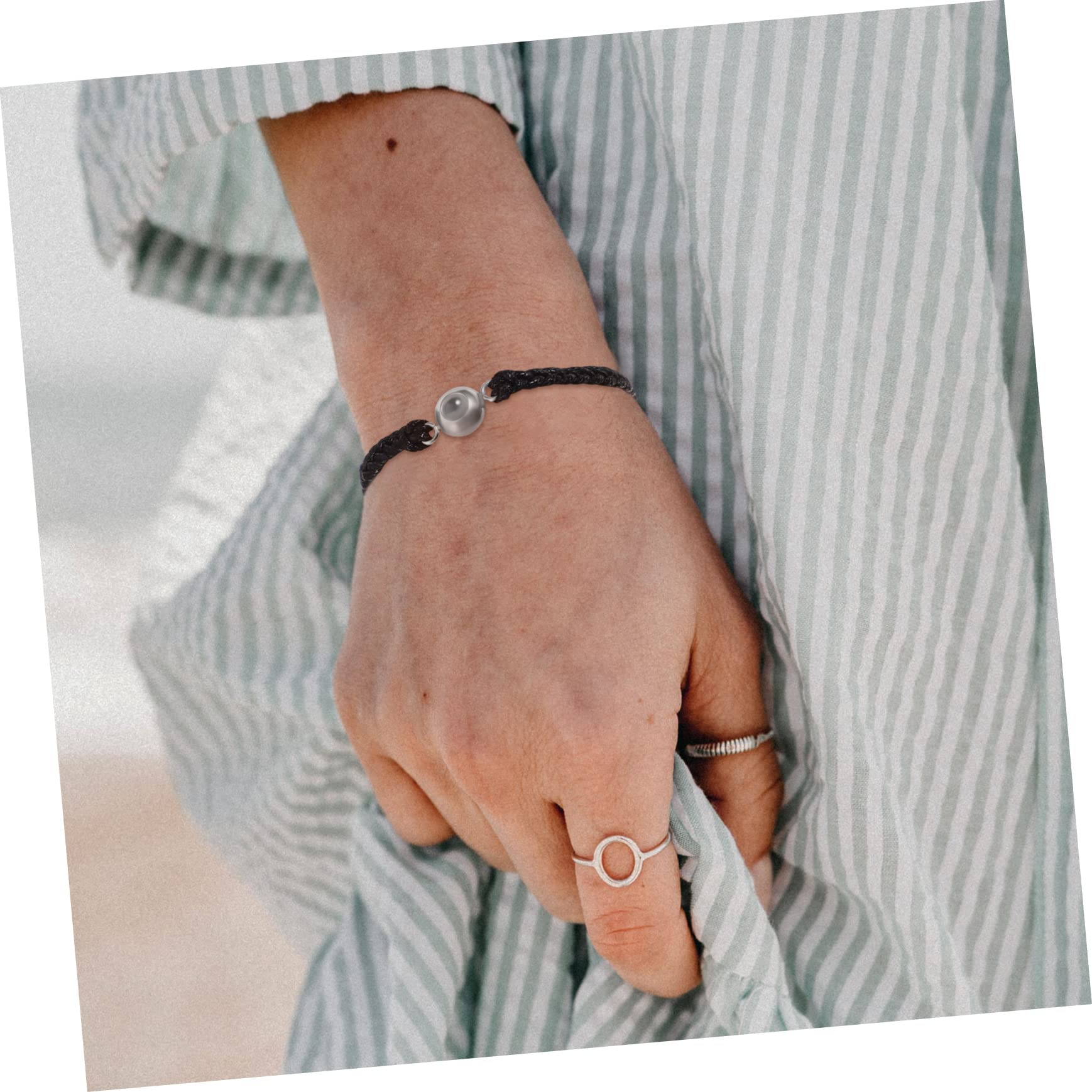 Abaodam 10piezas Pulseras Tejidas Ajustables Con Para Parejas De Joyería Para Hombres y Mujeres Ocasiones Especiales y San Valentín