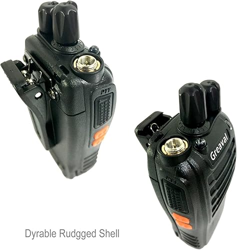 Miniatura 10 de Greaval Radio de 2 vías Walkie Talkie de largo alcance con auricular UHF de 16 canales 400-470 MHz (paquete de 2)