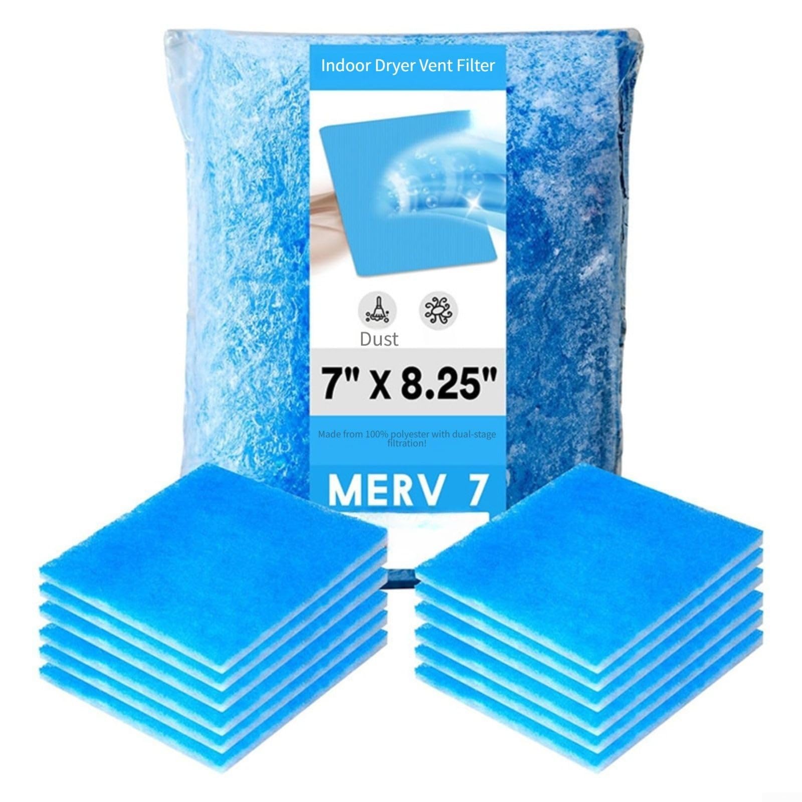 para filtro Secadora Hogar Reduce para polvo y Partículas para(7.87inch*6.89inch)