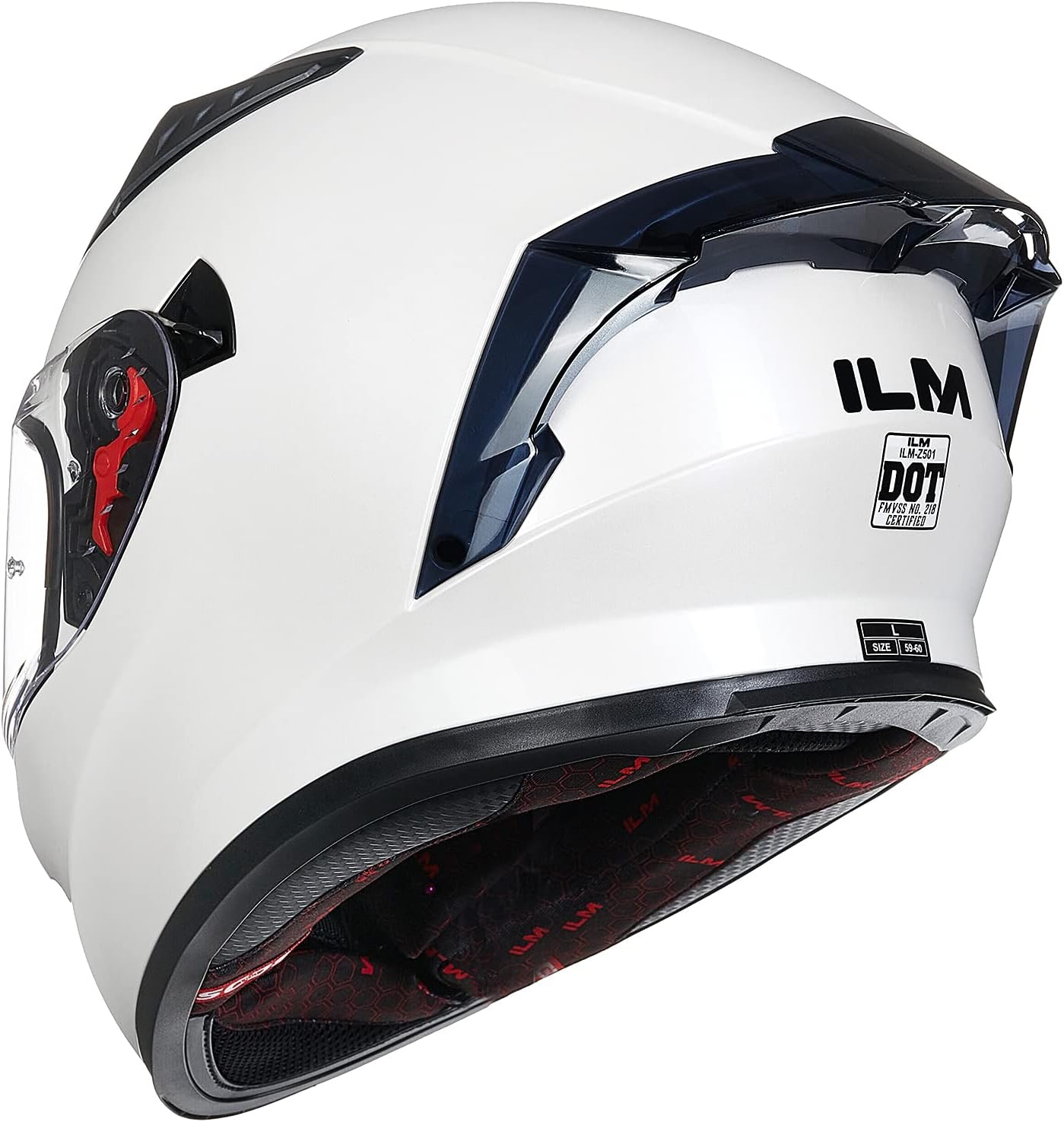 Buy ILM Motorcycle Helmet Full Face with Pinlock Compatible Clear