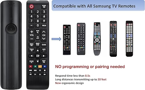 Miniatura 4 de Mando a distancia universal para Samsung TV, reemplazo para todos los televisores inteligentes Samsung LCD LED HDTV 3D