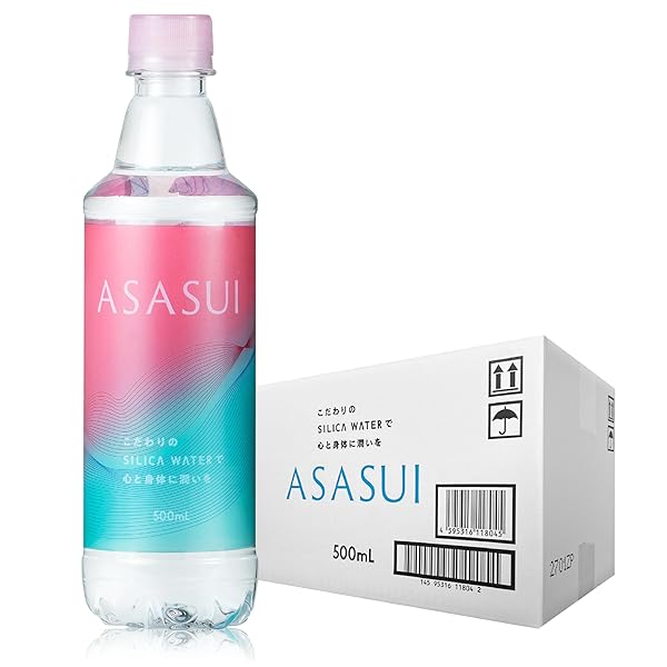 アサスイ シリカ水 500ml 24本 無添加 国産 ナチュラルミネラルウォーター
