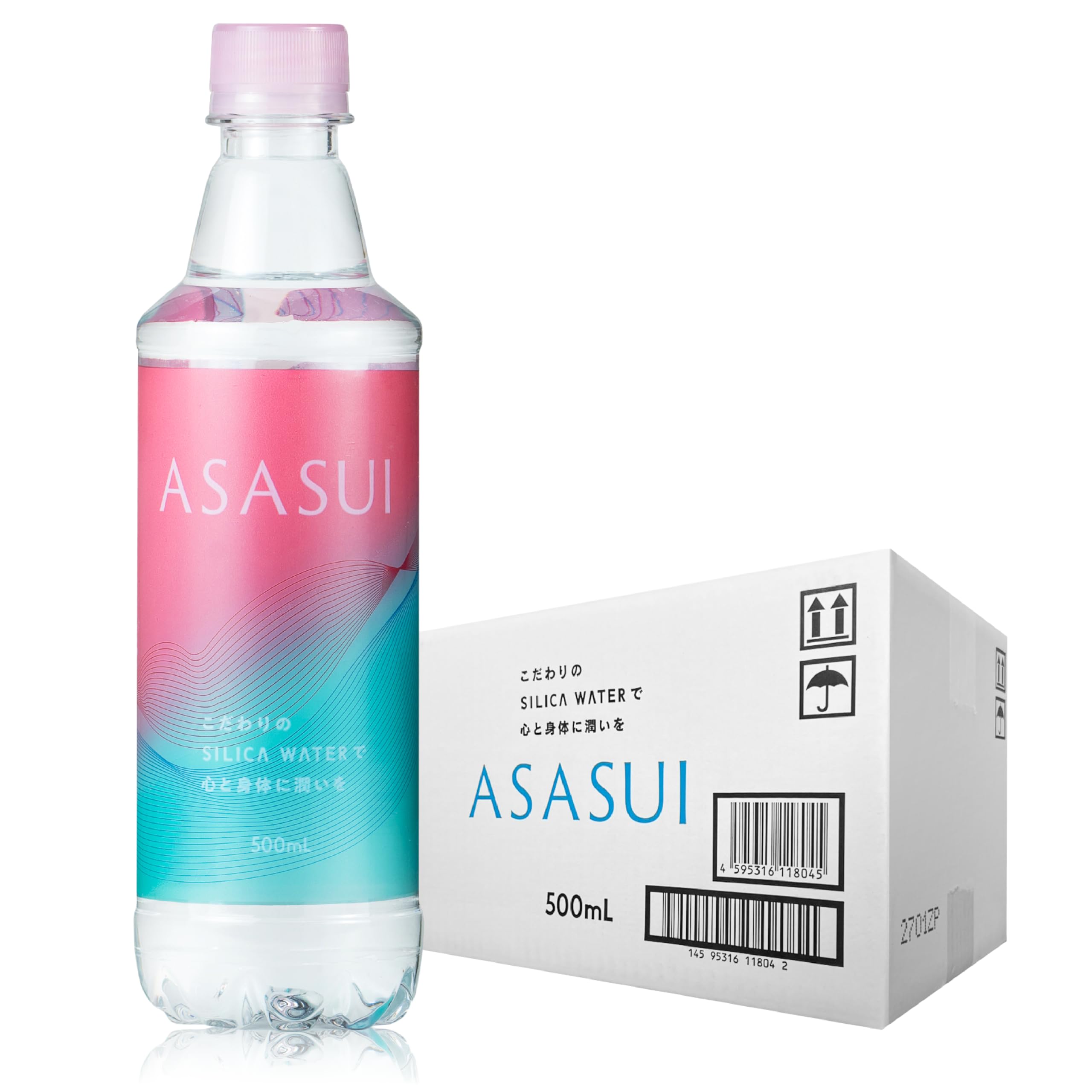 Amazon.co.jp: アサスイ シリカ水 500ml 24本 無添加 国産