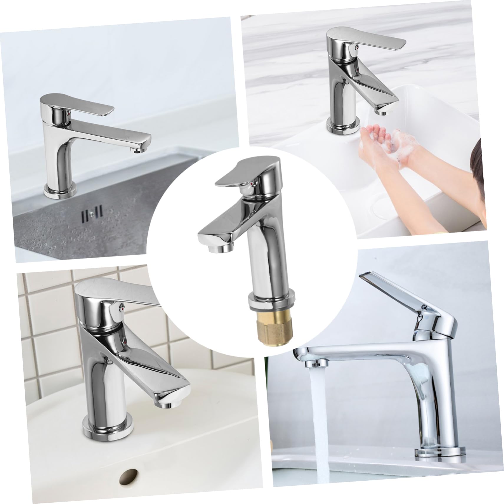 Rubinetto Monoforo Miscelatore Caldo Freddo per Cucina e Bagno