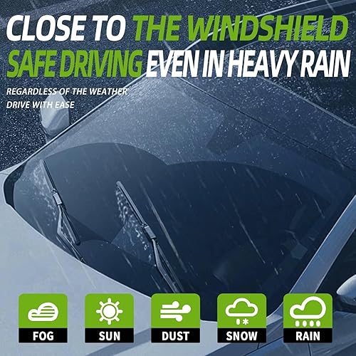 Miniatura 4 de PARRATI Limpiaparabrisas de repuesto de alta calidad y desempeño de 26 y 20 pulgadas, para todas las estaciones, para Subaru Ascent desde 2019,