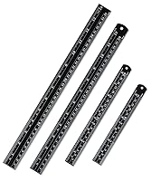 Vista 20 de Mr. Pen Reglas de acero, 6, 8, 12, 14 pulgadas, reglas de metal, paquete de 4