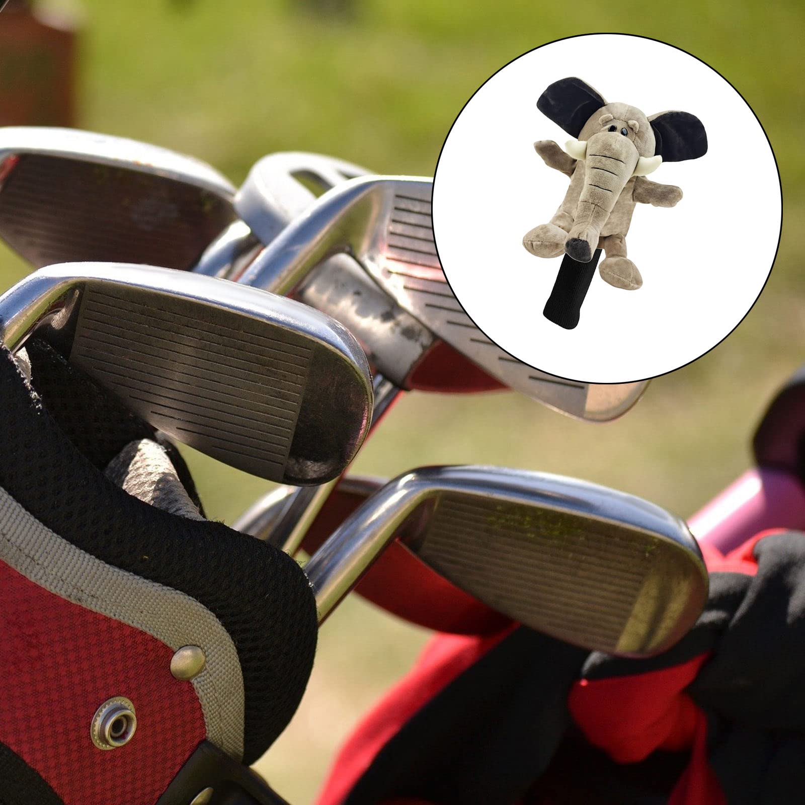 Perfeclan Golf Club Headcover Mignon Portable Bois Driver Head Cover Cartoon Headcover Sleeve pour de tête Enfants