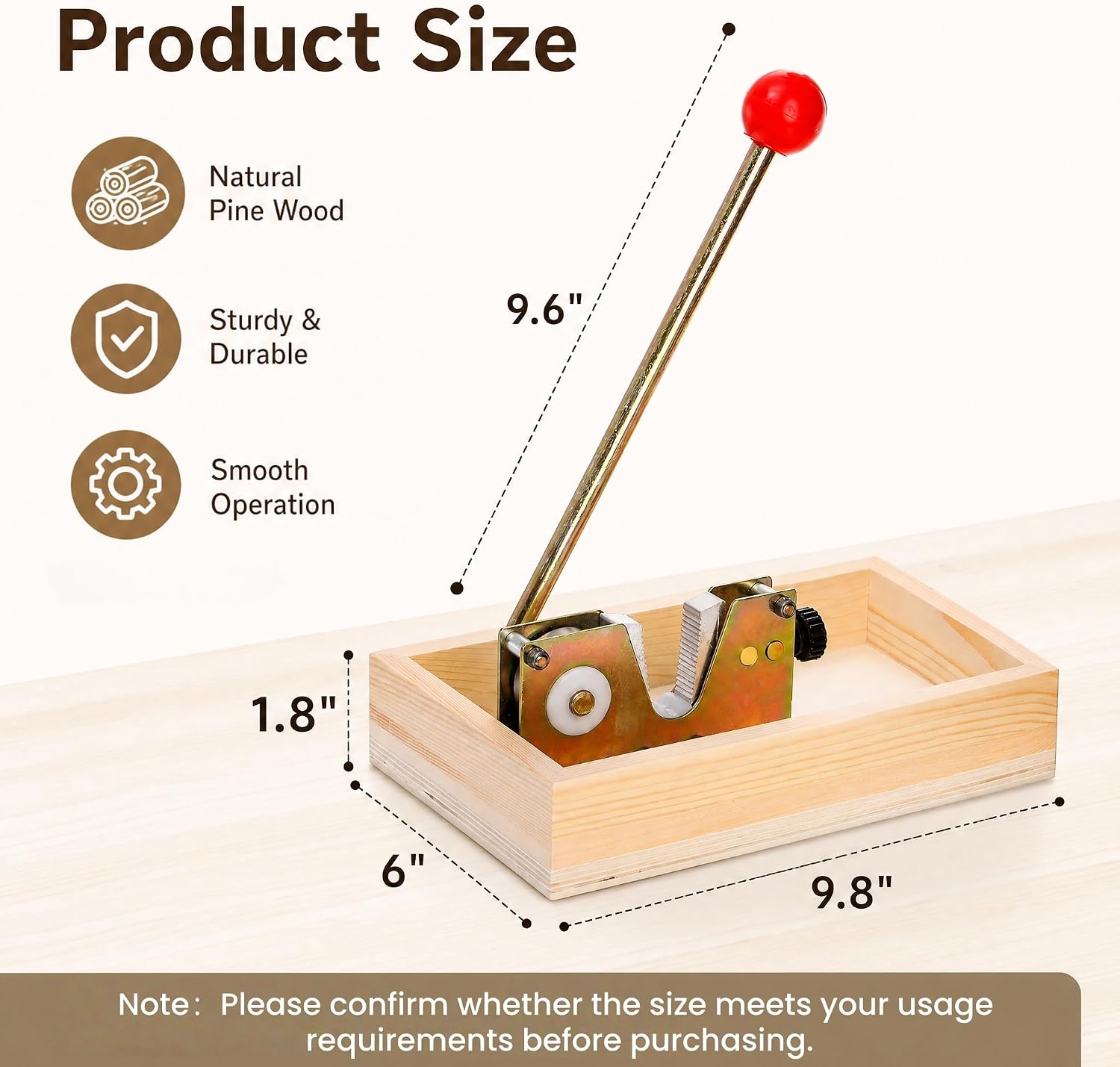 Pumtus Manual Nut Cracker for Nuts, Heavy Duty Nut Tong with 4 Forks & Wooden Base, Macadamia Nut Opener Tool, Walnut Pecan Sheller Machine, Nut Peeling Machine for Chestnut Hazelnut Almonds