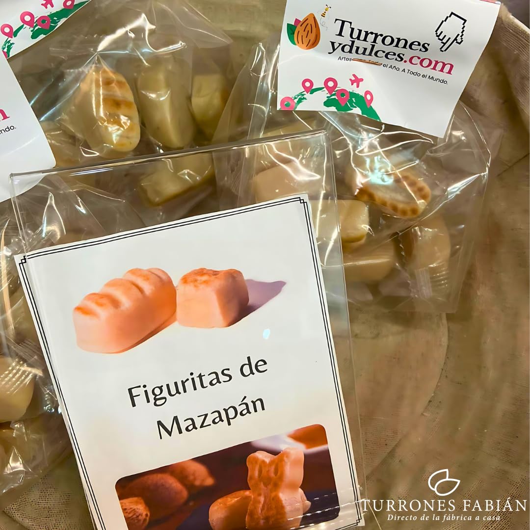 Mazapán sin azúcares añadidos, figuritas individuales en bolsa de 1KG