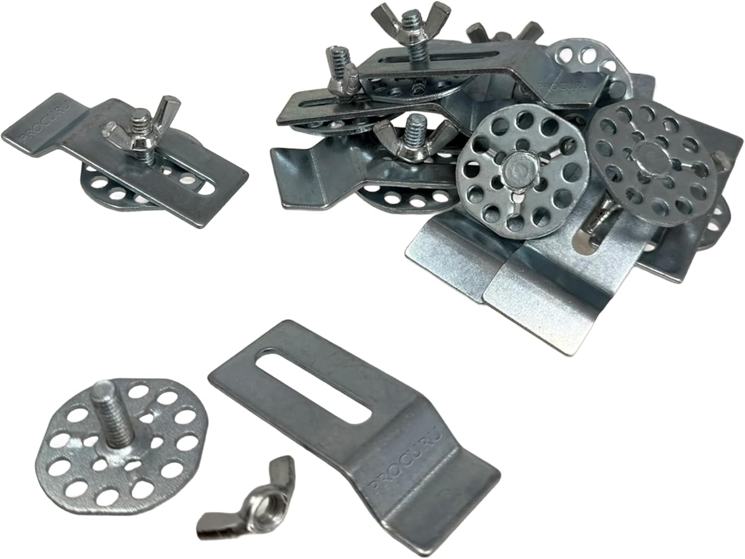 [100-Pack Set] PROCURU Undermount Sink Clip Bracket Kit, Heavy Duty for Kitchen and Bathroom Countertop/ Undermount Sinks (CL1-100P)