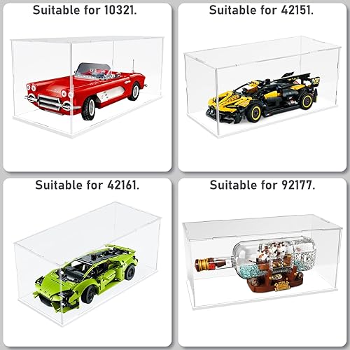 Vista 106 de Choowin Vitrina de acrílico para Lego Infinity Gauntlet 76191 para Lego Gauntlet 76223 para Lego Display Estuches de acrílico transparente grueso