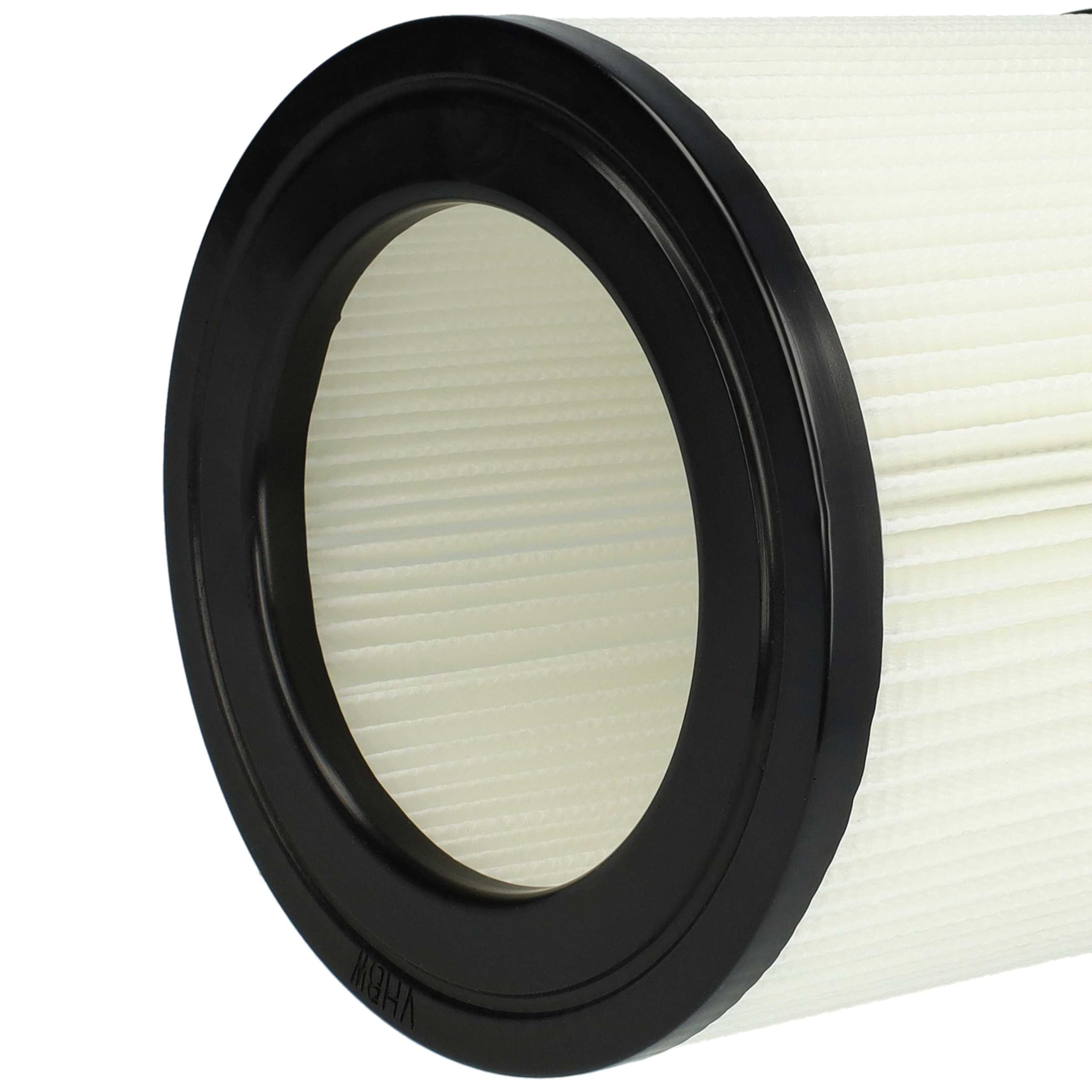vhbw 3x filtro a pieghe piatte compatibile con Kärcher NT 22/1, 48/1, 27/1 aspiratore - nero/bianco, lavabile