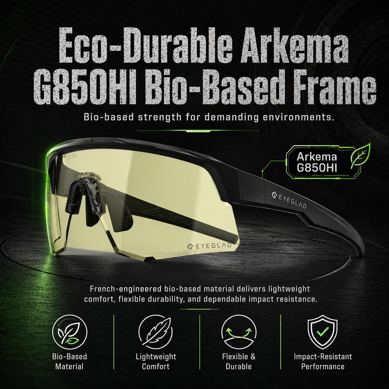 FORTIX Powersports - Gafas de seguridad protectoras HD de alto contraste UV400