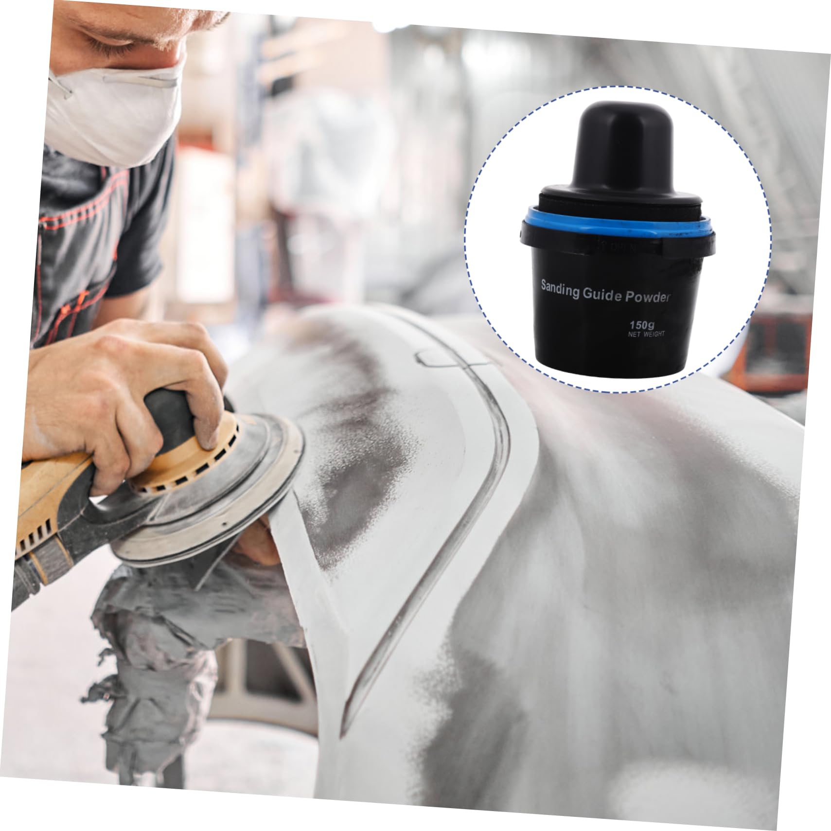 MAGICLULU Kratzerleitpulver für Autos aus Carbon Powder zur Karosserie | Spachtel und Blech, Hohe Schleifleistung, Bodywork Restoration und Automotive Repair