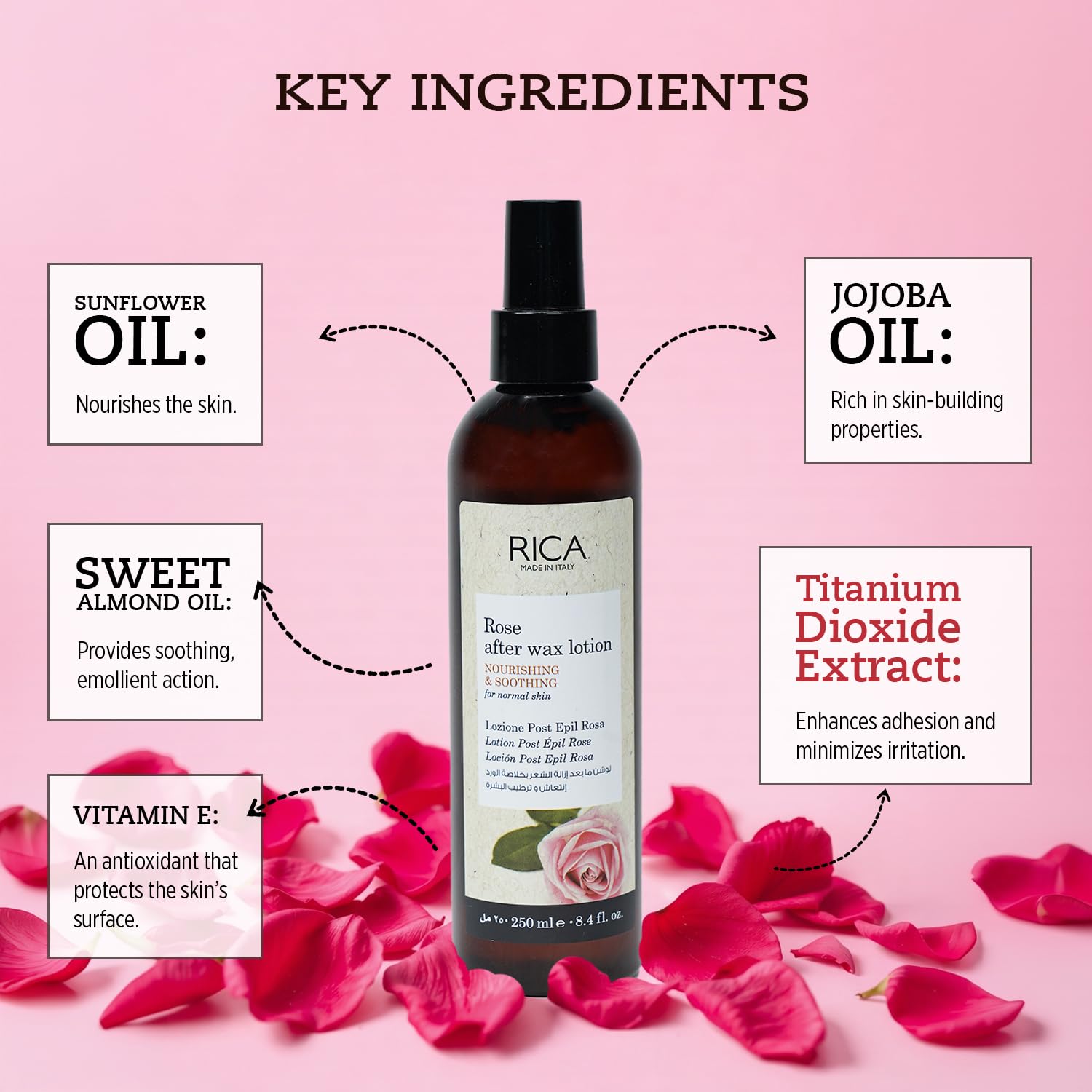 RICA ボディ スムース 200mL Amazon.com: Rica After Wax Lotion - Rose - 250ml : Beauty