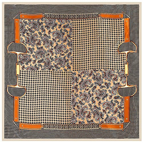 K-Elewon 35" Large Women's Satin Square Silk Feeling Hair Scarf Wrap Headscarf3