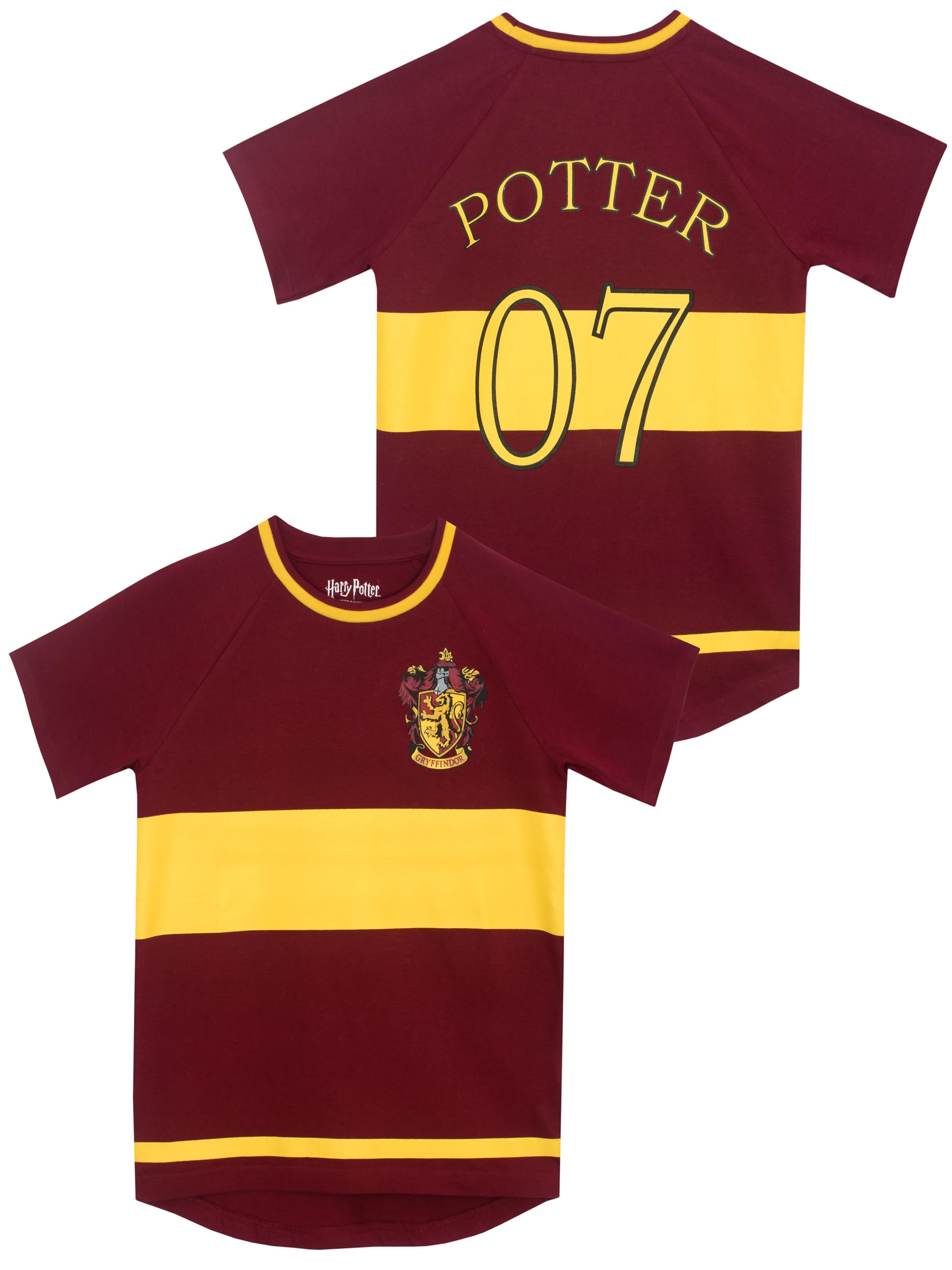 Harry Potter Boys Gryfindor Quidditch T-Shirt Ages 5 to 13 Years