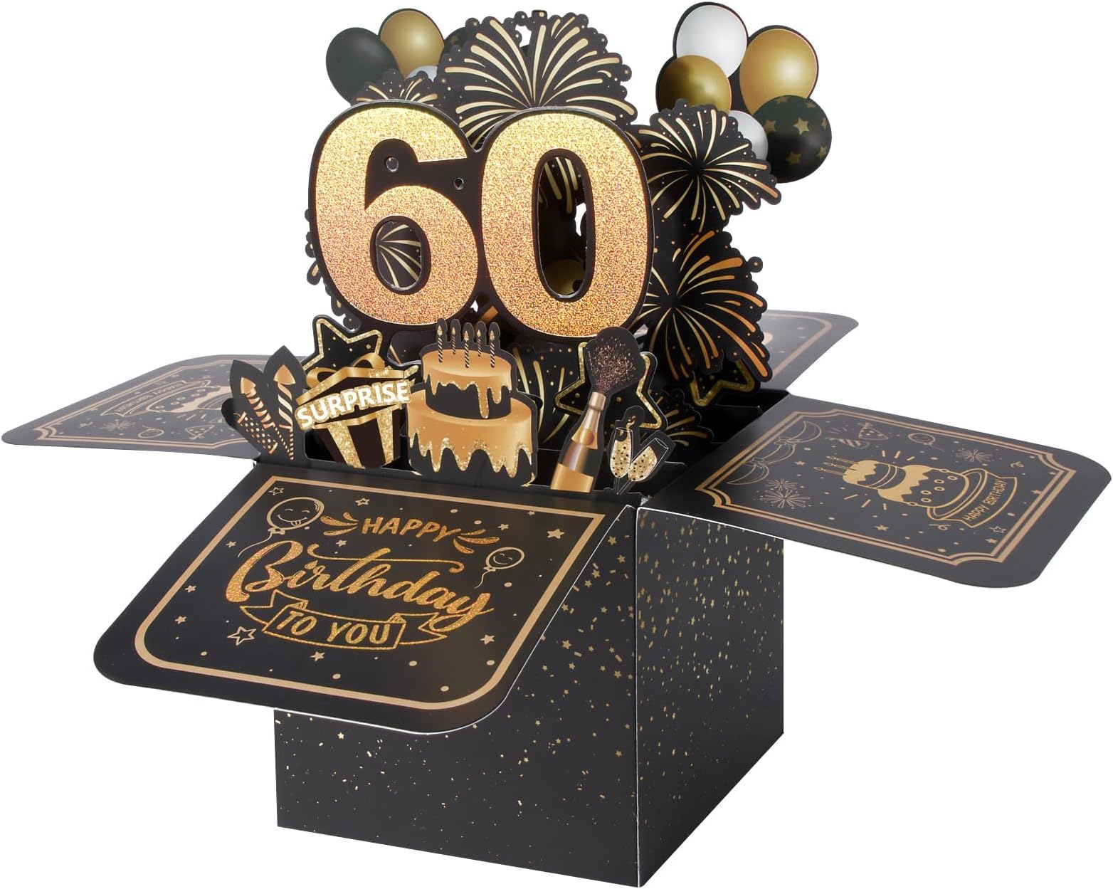 Bombo Cartolina Gratta E Vinci Per 60 Anni, Con Messaggi Nascosti, 15,5x21,5 Cm