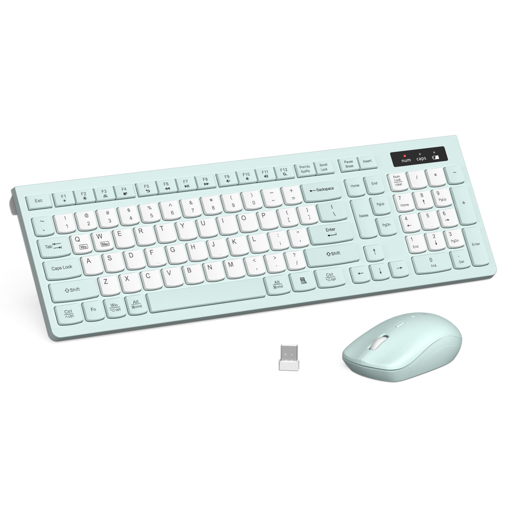 Photo 1 of RECCAZR Wireless Keyboard and Mouse Combo