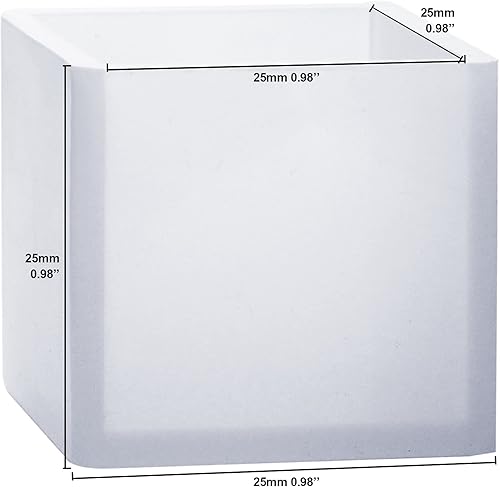 Miniatura 10 de Funshowcase Molde de silicona para pisapapapeles en forma de cubo para manualidades de arcilla polimérica, fabricación de jabón, resina epoxi,