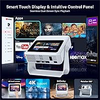 Vista 2 de Proyector portátil con pantalla táctil con WiFi6 y Bluetooth