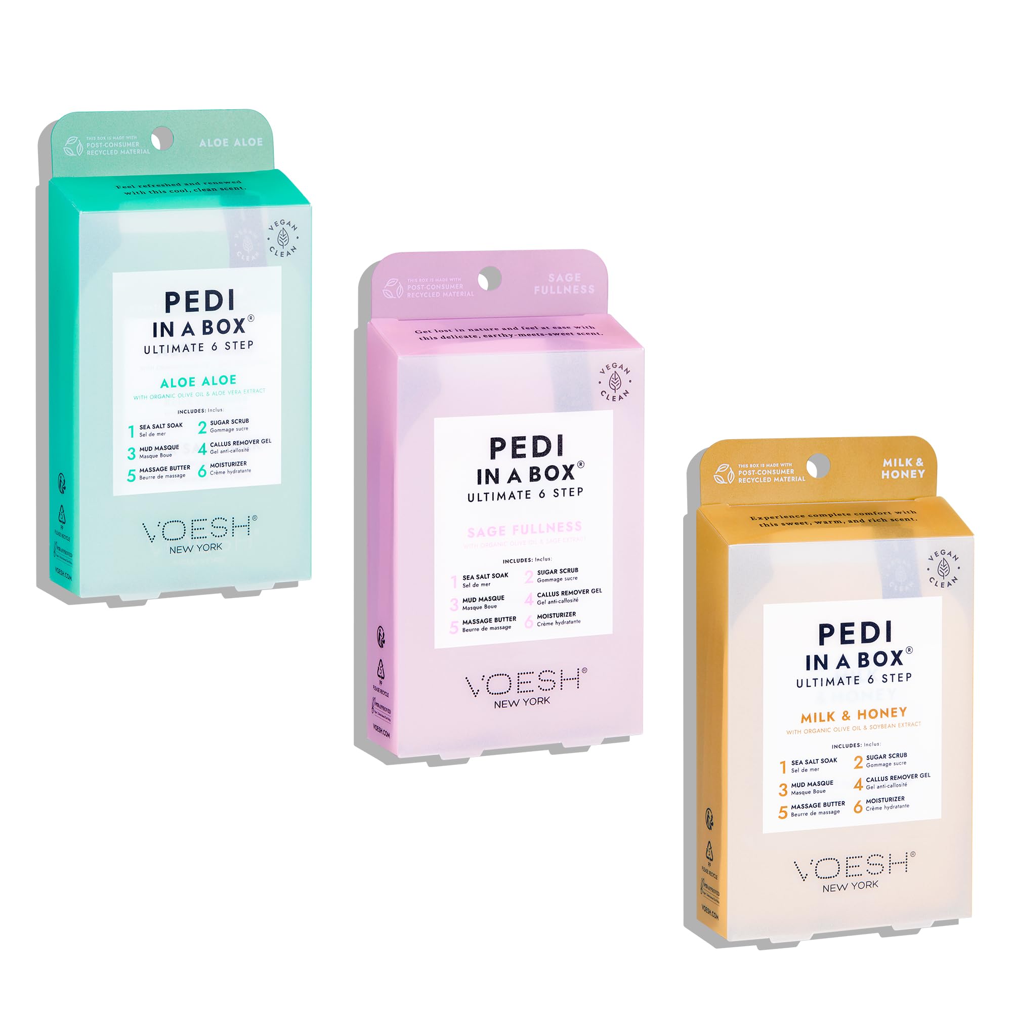 Voesh New York Pedi in a Box 6 Step Ultimate Spa Pack