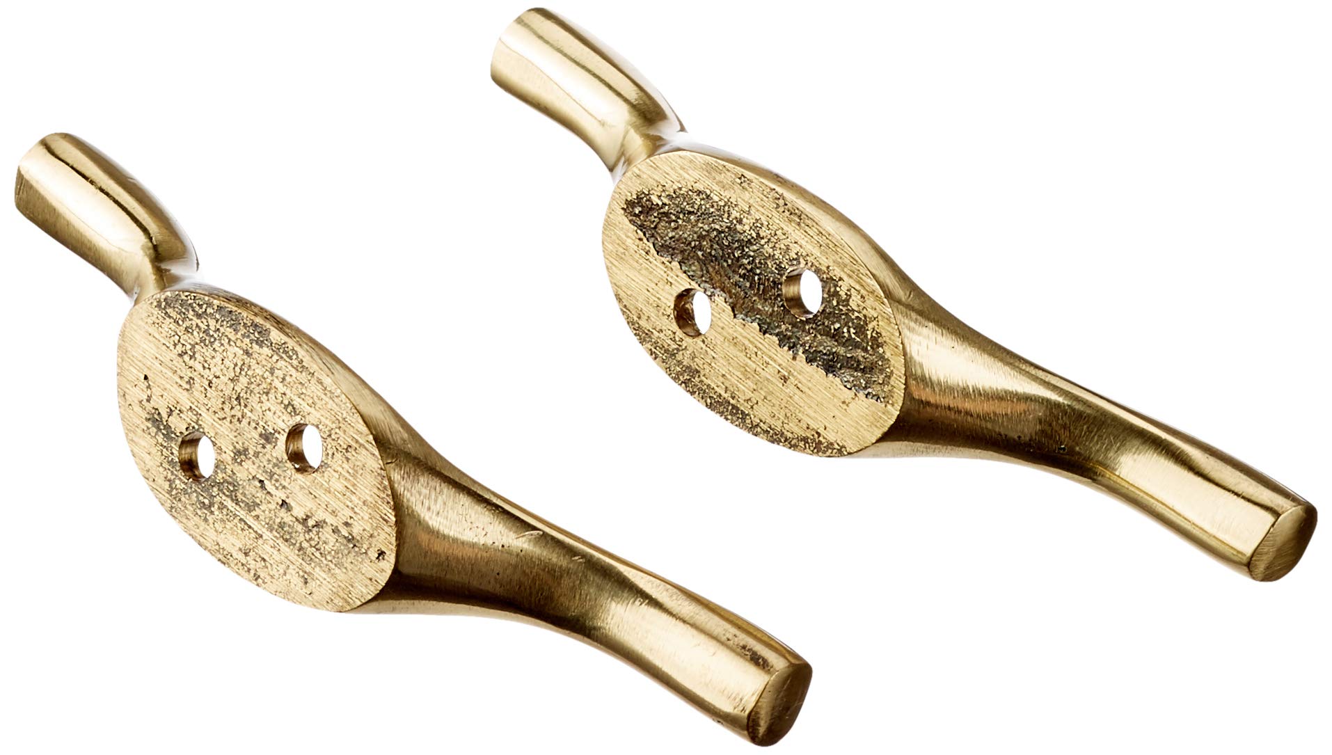 Merriway® BH01585  2 Pcs  Cleat Hooks, 75mm  3 Inch  Polished Chrome Pack Of 2 Pieces