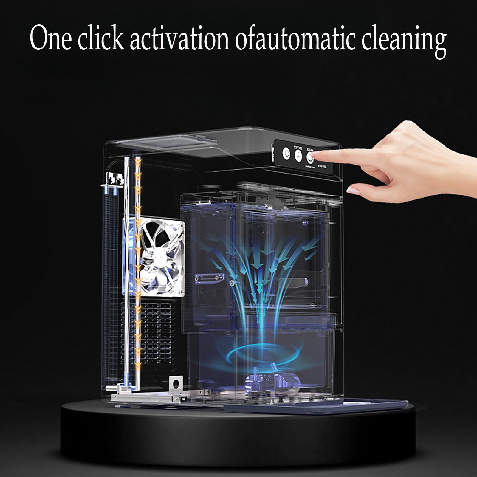 Large Capacity Ice Makers Countertop One-Click Operation Self-Cleaning Portable Ice Maker 41lbs/24H with There is A Detachable 3L Water Tank for Home,Office,Bar on Fridge.com