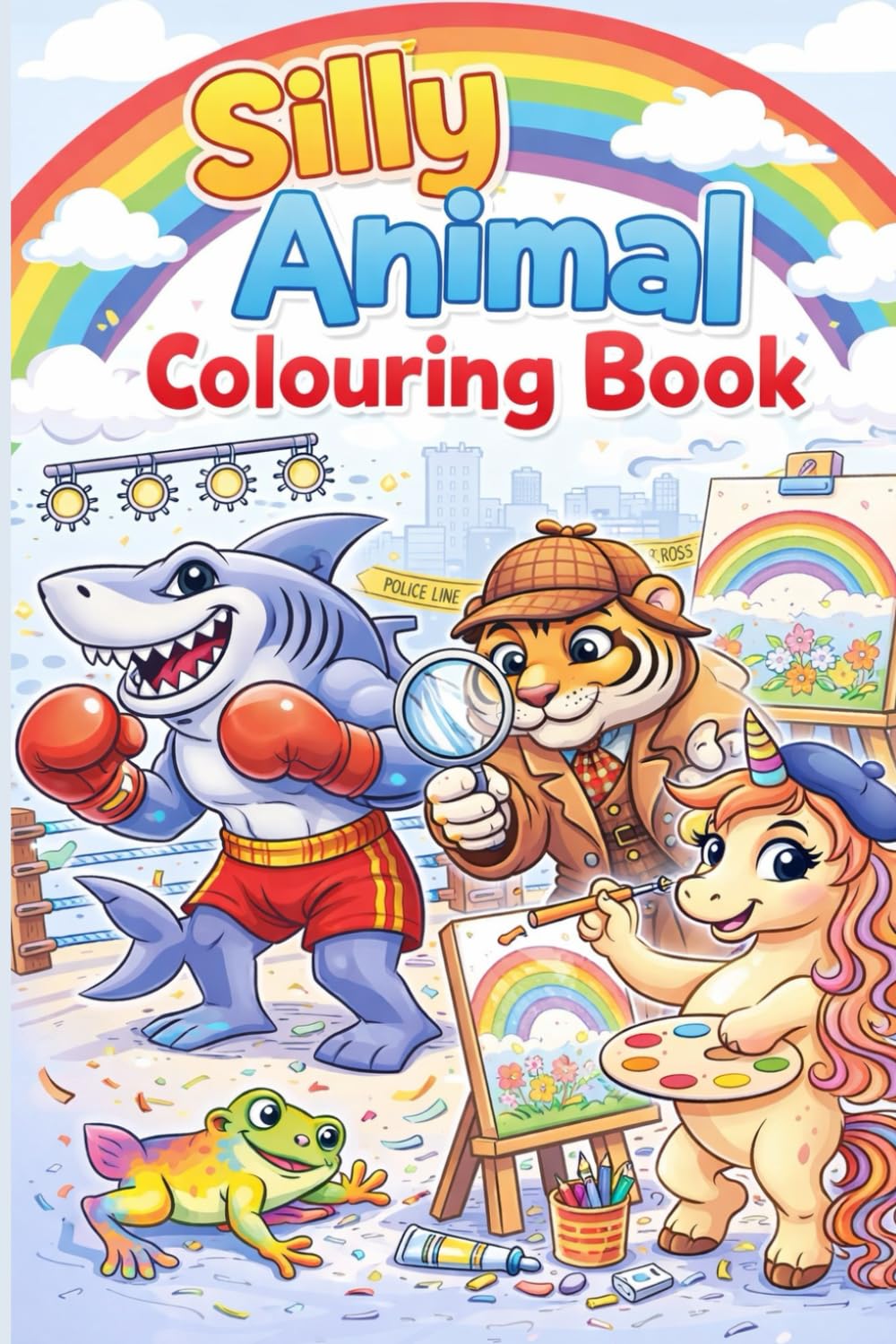 Silly Animals Colouring Book: Fun and Wholesome Designs for Kids to Colour
