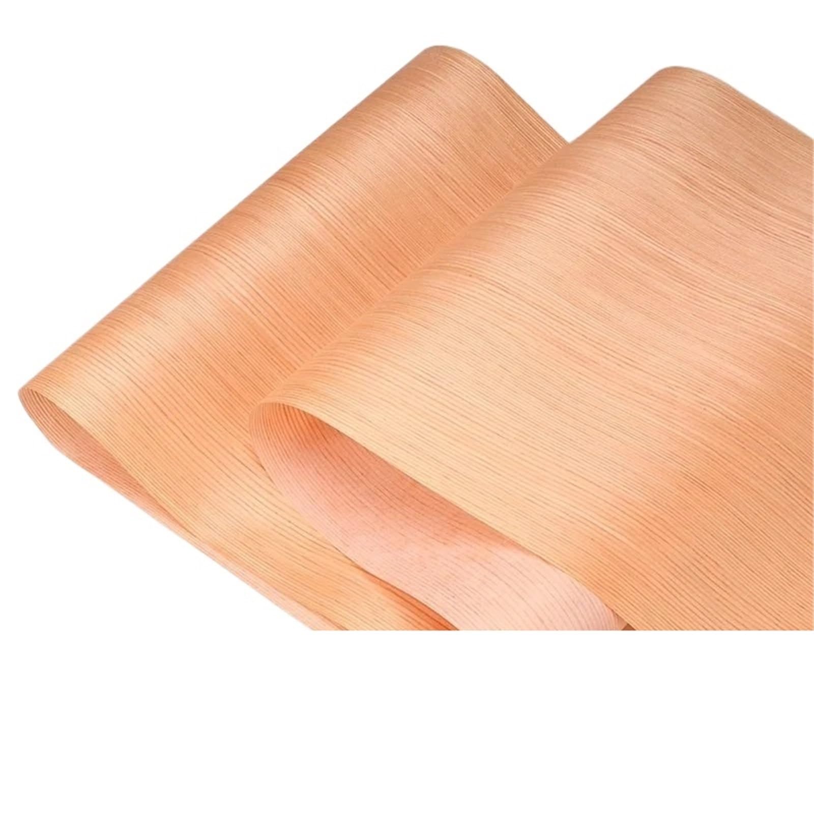 Zymjzbetic Wood Grain Stickers L:2.5Meters Width:58cm T:0.2mm Veneers for Wooden Doors Wood Veneer White Oak and Black Walnut Furniture(Cherry Wood)